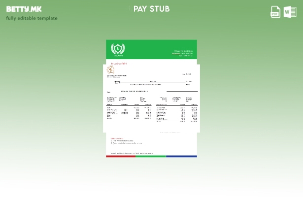 Шаблон за изјава за заработка на компанија за храна во модерен стил